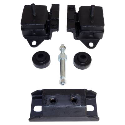 Crown Automotive Jeep Replacement - Crown 8128488K Engine Mount Kit for 74-87 Jeep CJ5/CJ7/J10/J20 Scrambler