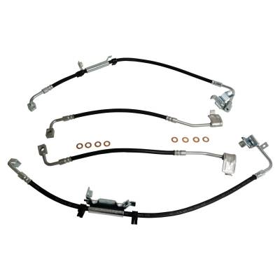 Crown Automotive Jeep Replacement - Crown Automotive BHK2 Brake Hose Kit for 11-18 Jeep Wrangler JK