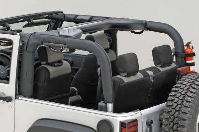 Rugged Ridge - Rugged Ridge Replacement Rollbar Cover Kit Black for Wrangler JK 2DR 13613.06