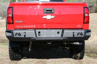 Fab Fours - Fab Fours CS07-W1850-1 Heavy Duty Rear Bumper for Sierra/Silverado 1500