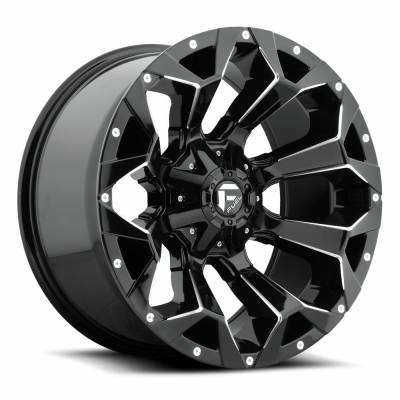 Fuel 1PC - Fuel Off Road D576 ASSAULT 17x9 5x4.5 5x5 -12mm Gloss Black/Milled D57617902645
