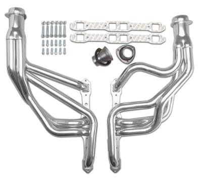 Hedman Hedders - Hedman 78038 HD Silver Long-Tube Headers for 62-73 Mopar B & E-Body w/361-440