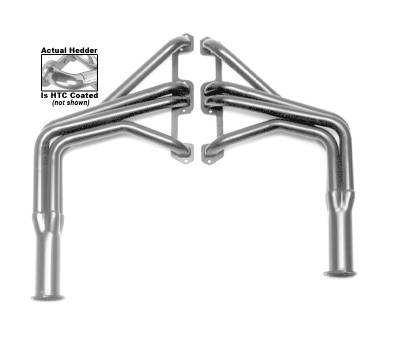 Hedman Hedders - Hedman 79036 Silver Long-Tube Headers 70-91 Dodge 273-360 Class C Motorhomes