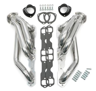 Hedman Hedders - Hedman 69566 Silver 1.75" Mid-Length Swap Headers for SB Chevy Into 2WD S10