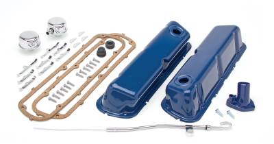 Trans-Dapt Performance - Trans-Dapt 3061 Engine Kit Blue Powder Coated for 62-85 SB Ford 260-351W