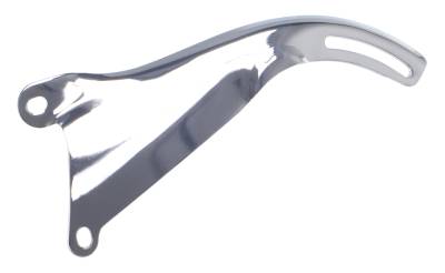 Trans-Dapt Performance - Trans-Dapt 9315 OE Alternator Bracket Top 65-68 Chevy 283-350 Short W/P Chrome