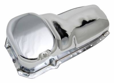 Trans-Dapt Performance - Trans-Dapt 9397 Chrome OEM Style Oil Pan Stock Capacity for Oldsmobile 330-455