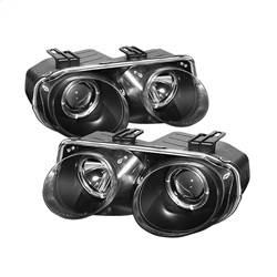 Spyder Auto - Spyder Auto 5008695 Black/Clear LED Halo Projector Headlights for 98-01 Integra