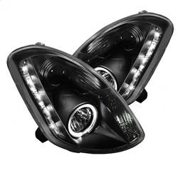 Spyder Auto - Spyder Auto 5031747 Black/Clear LED Halo Projector Headlights
