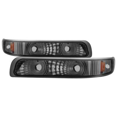 Spyder Auto - xTune Auto 5064288 Front Bumper Lights Chrome/Smoked