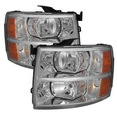 Spyder Auto - xTune Auto 5076984 Chrome/Clear Crystal Headlights