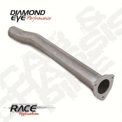 Diamond Eye Performance - Diamond Eye 125005 Intermediate Pipe 4" Aluminized 2003-2007 Ford 6.0L