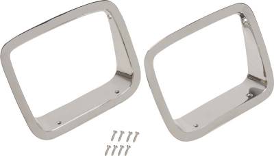 Kentrol - Kentrol 30536 Polished Headlight Bezels Pair for 87-95 Jeep Wrangler YJ