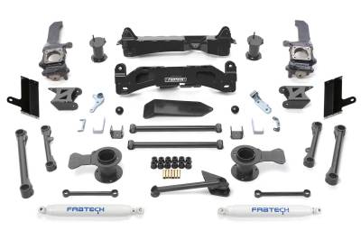 Fabtech - Fabtech K7059 6" Suspension Lift Kit w/Shocks for 10-17 Toyota 4Runner