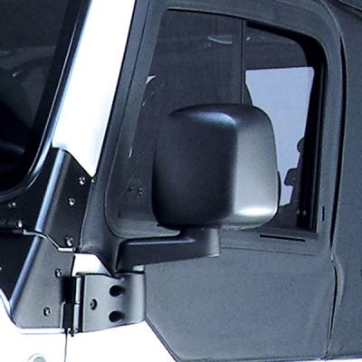 Omix - Omix 11002.11 Door Mirror Left Black 87-06 Jeep Wrangler YJ/TJ