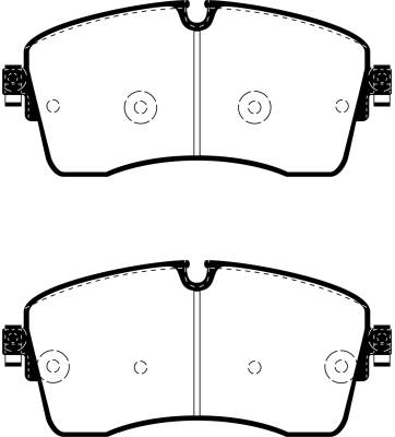 EBC Brakes - EBC Brakes DP62385 6000 Greenstuff Brake Pads for 92-93 Toyota Pickup Ext Cab