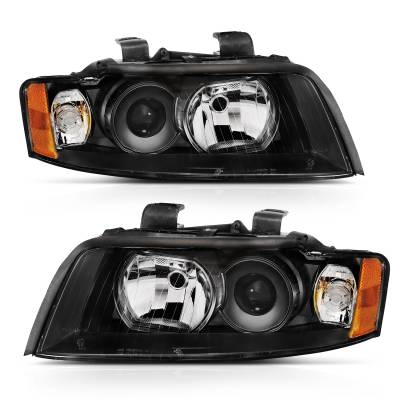 Anzo USA - Anzo USA 121528 Projector Headlight Set for 02-05 Audi A4/S4