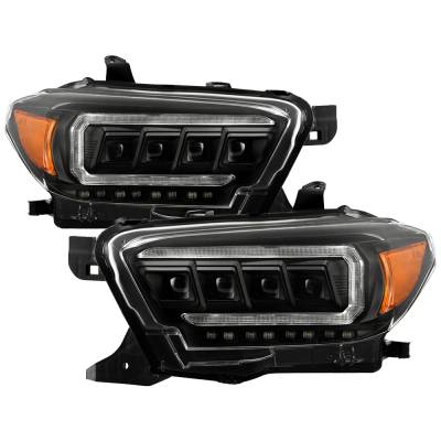 Spyder Auto - Spyder Auto 5088376 Multi-Beam HP LED Module Headlights Black for 16-20 Tacoma