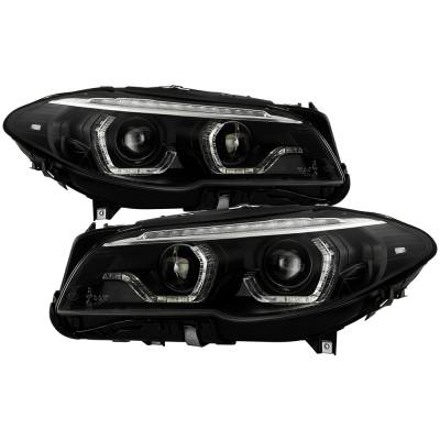 Spyder Auto - Spyder Auto 5088208 AFS Projector Headlights Sequential LED Turn Signal Black