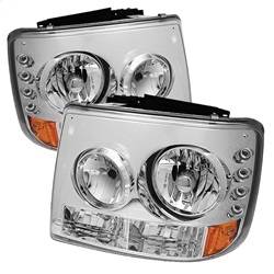 Spyder Auto - Spyder Auto 5012456 Crystal Headlights w/Bumper Lights for 99-02 Silv 1500/2500