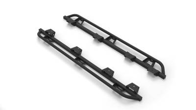 N-Fab - N-Fab TSJ194-TX TrailSlider Step System Black for 20-25 Jeep Gladiator