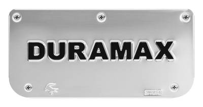Gatorback - Gatorback Replacement 12" Mud Flap Plate Stainless Duramax Logo GB755427