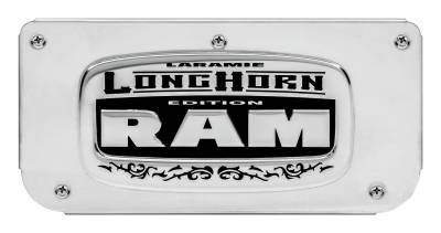 Gatorback - Gatorback Replacement 12" Mud Flap Plate SS for Longhorn Logo GB755676