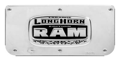 Gatorback - Gatorback Replacement 14" Mud Flap Plate SS for Longhorn Logo GB755677