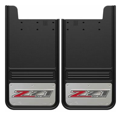 Gatorback - Gatorback GB1223Z71-2 12"x23" Universal Black Mud Flaps Z-71 Logo