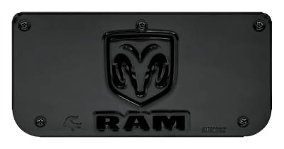 Gatorback - Gatorback Replacement 12" Mud Flap Plate Gunmetal for RAM Head Logo GM755806
