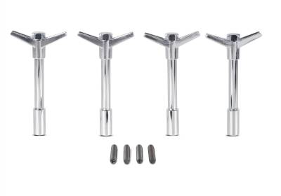 Ford Performance Parts - Ford Performance 302-325 Chrome Engine Valve Cover 1/4-20 4Pk Wing Nuts w/Logo