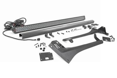 Rough Country Suspension Systems - Rough Country 80069 Windshield Mount 50" LED Light Bar Kit for 18-26 Jeep JL/JT