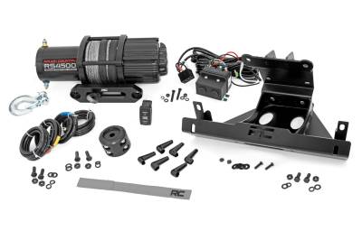 Rough Country Suspension Systems - Rough Country 92068 Front Winch Mount Kit w/Winch for Can-Am Maverick X3