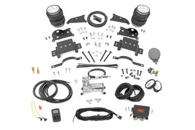 Rough Country Suspension Systems - Rough Country 10029WC Rear Air Spring Kit w/Compressor for 14-26 RAM 2500 4WD