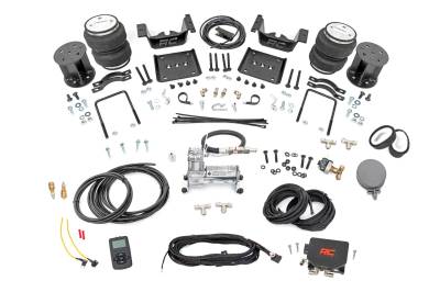 Rough Country Suspension Systems - Rough Country 100054WC Rear Air Spring w/Compressor for 07-18 Silv/Sierra 1500