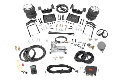 Rough Country Suspension Systems - Rough Country 10005WC Rear Air Spring Kit w/Compressor for 07-18 Silv/Sra 1500