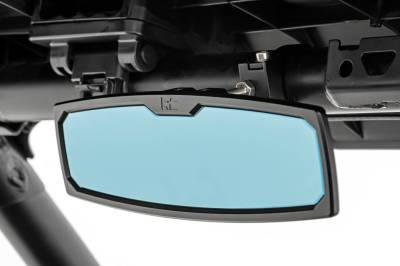 Rough Country Suspension Systems - Rough Country 99007A Universal Rearview Mirror Black for 1.75"-2" Bar