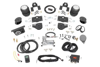 Rough Country Suspension Systems - Rough Country 100354WC 4" Lift Rear Air Spring/Compressor Kit for 19-26 RAM 1500