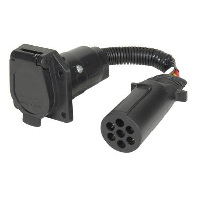 Husky Towing - Husky Towing 15253 7-Way Round to 7-Way RV Blade Connector Adapter