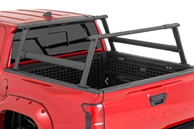 Rough Country Suspension Systems - Rough Country 73124 Cargo Carrier Bed Rack Black for 24-26 Tacoma 5' 2WD/4WD