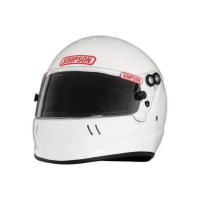 Simpson Safety - Simpson Safety 18Y0521 Youth Viper 3X-Small Racing Helmet Gloss White