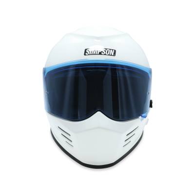 Simpson Motorcycle - Simpson Motorcycle GBDM1 Ghost Bandit Medium Motorcycle Helmet Gloss White