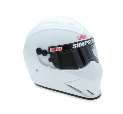 Simpson Safety - Simpson Safety 7297121 Diamondback Large Racing Helmet Gloss White