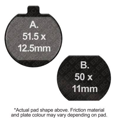 EBC Motorcycle Brakes - EBC Motorcycle Brakes FA33 Organic FA Series Pads