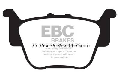 EBC Motorcycle Brakes - EBC Motorcycle Brakes FA373SV Severe Duty Sintered Pads