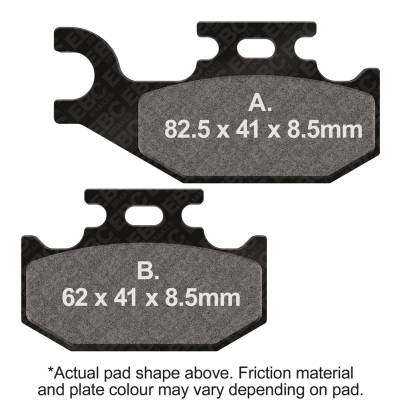 EBC Motorcycle Brakes - EBC Motorcycle Brakes FA414R R Series Heavy Duty Sintered Pads