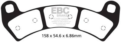 EBC Motorcycle Brakes - EBC Motorcycle Brakes SXR680HH SXR Series Sintered Race Pads
