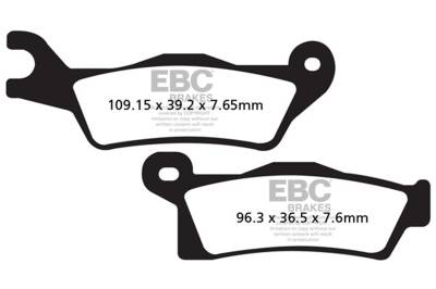 EBC Motorcycle Brakes - EBC Motorcycle Brakes FA617X Carbon x Pads for Enduro/MX Bikes