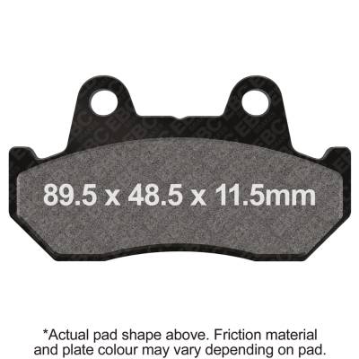 EBC Motorcycle Brakes - EBC Motorcycle Brakes FA69/3V Semi Sintered Disc Brake Pad Vee-Pads