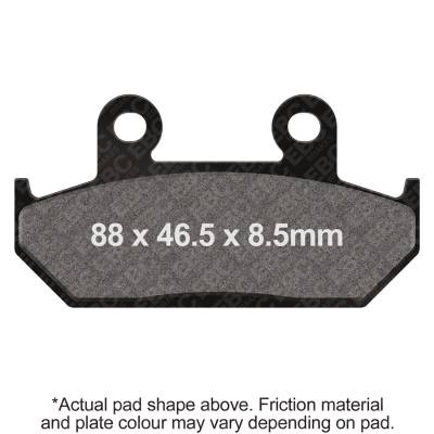 EBC Motorcycle Brakes - EBC Motorcycle Brakes FA124 Organic FA Series Pads